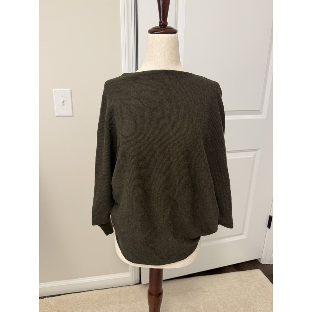 Kerisma Sweater Women Small Medium S/M Green Dolman Batwing Oversized - Picture 5 of 5